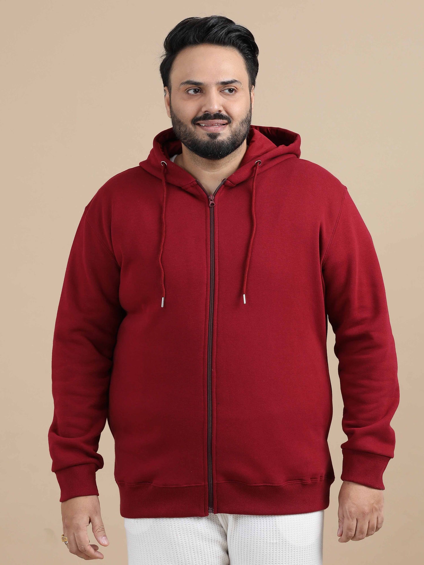CozyPeak Plus Size Red Hoodie