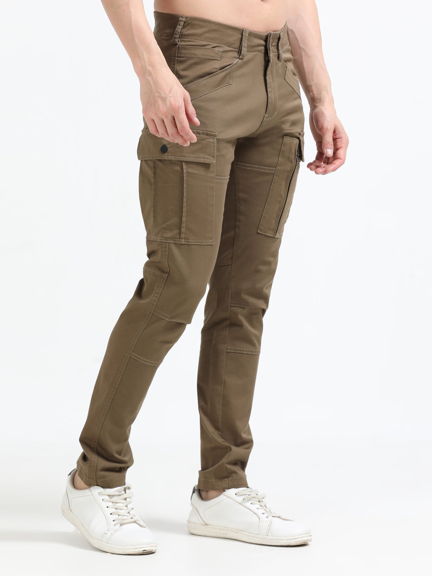 Men Heavy Cargo-Coffee Brown