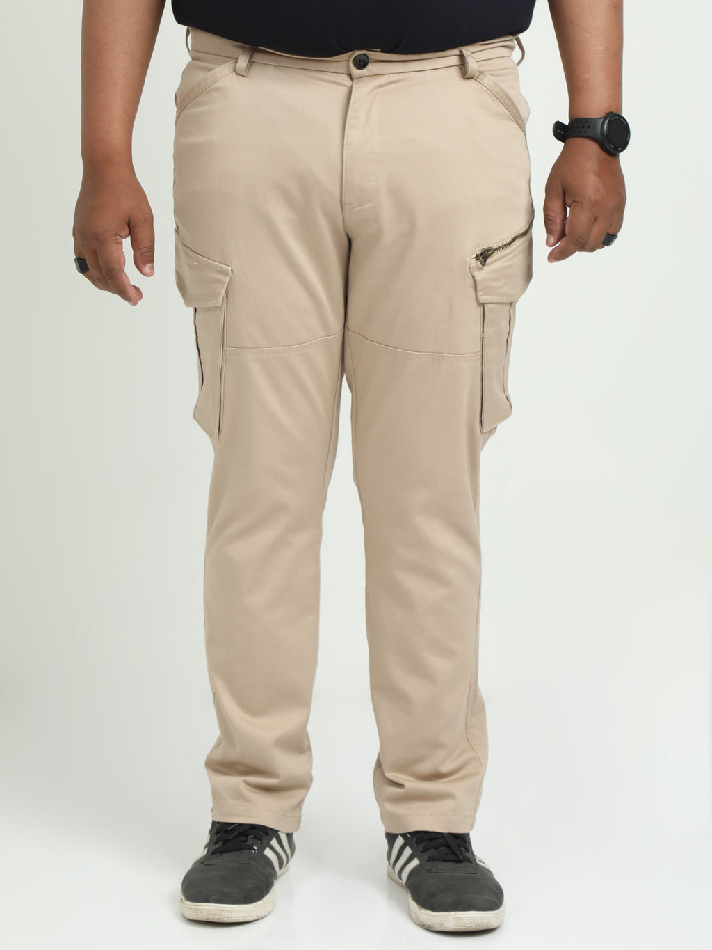 Men Plus Vintage Utility Cargo-Khaki