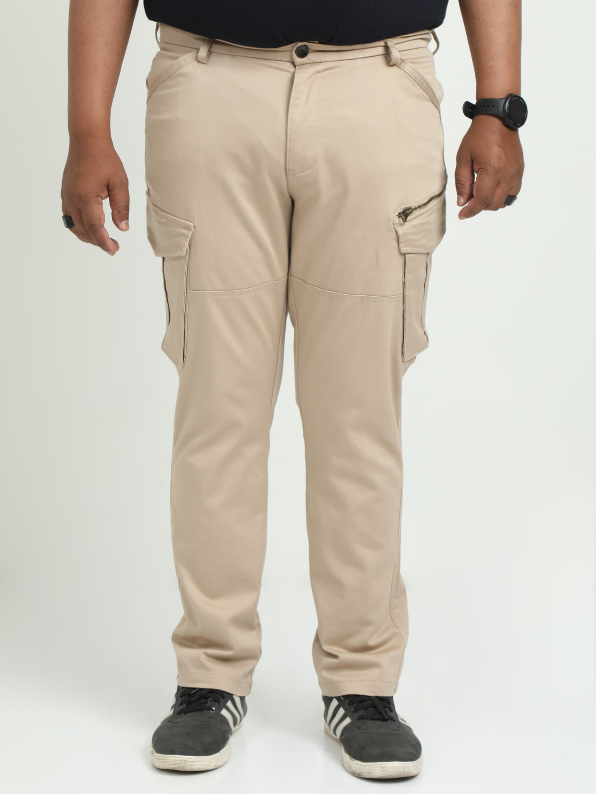 Men Plus Vintage Utility Cargo-Khaki