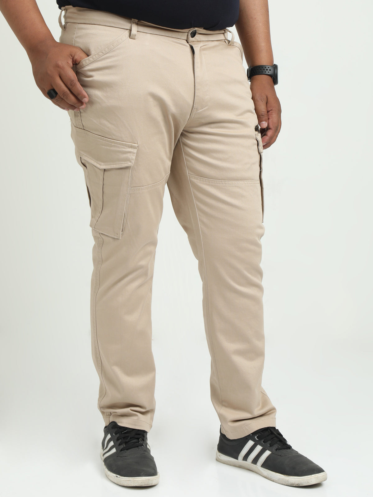 Men Plus Vintage Utility Cargo-Khaki