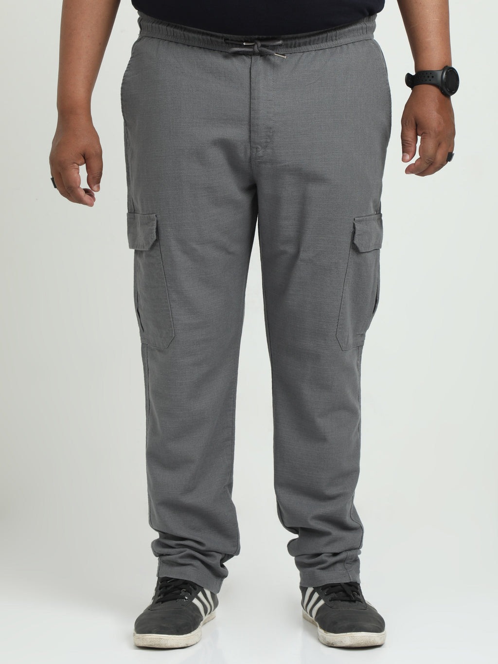 Men Lazy Linen Plus - Grey