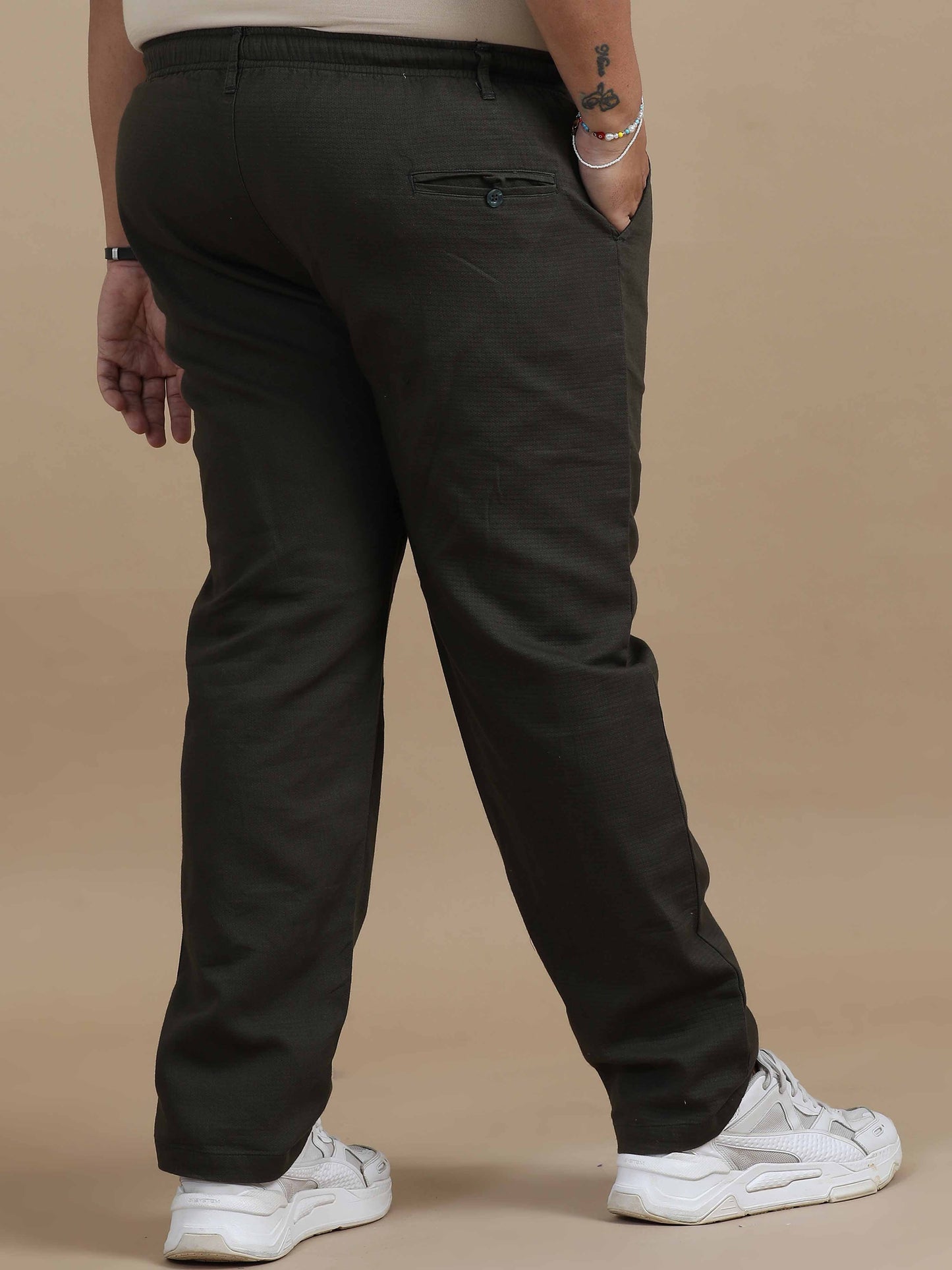 Relaxed Fit Trouser-Olive