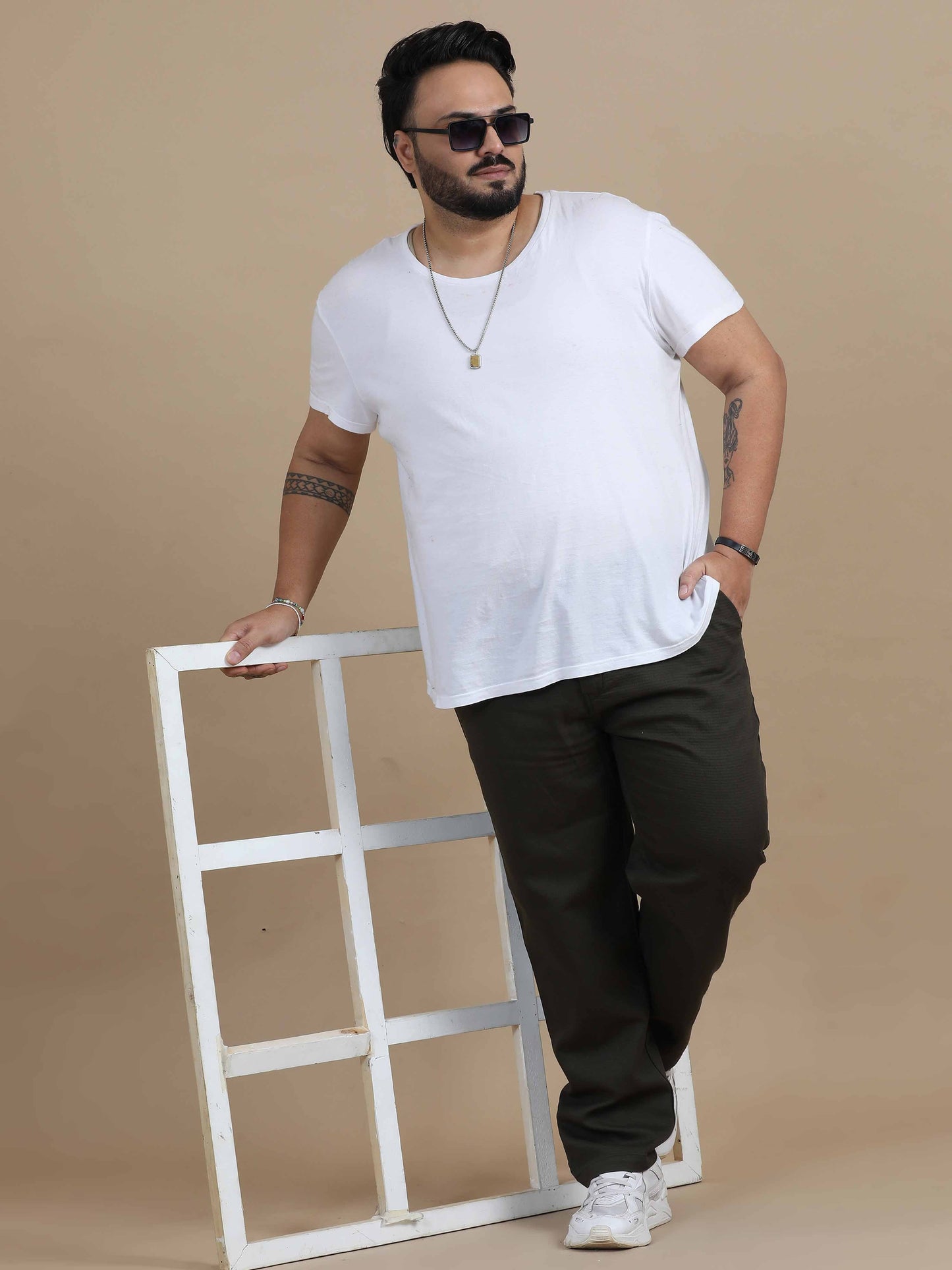 Relaxed Fit Trouser-Olive