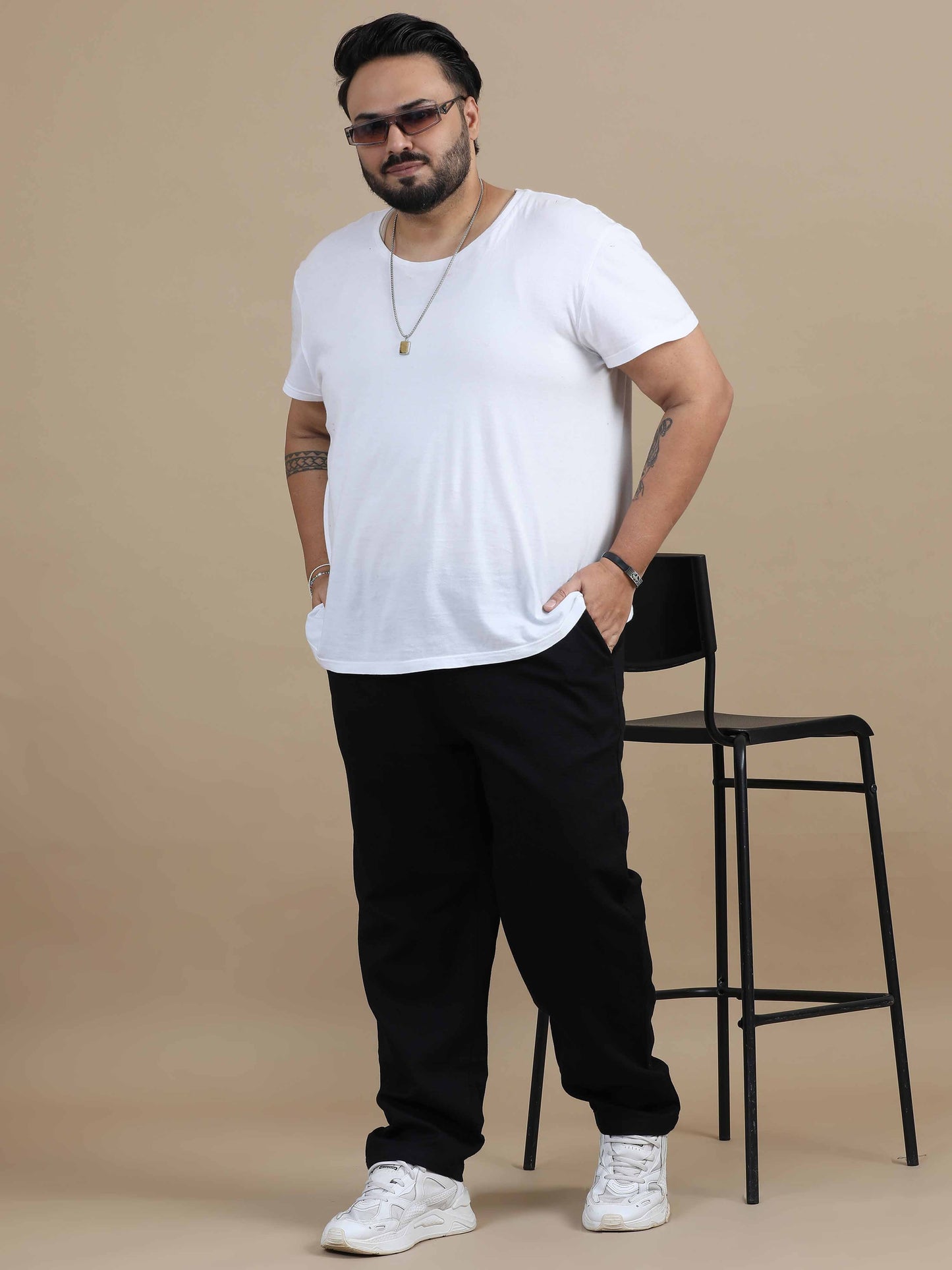 Relaxed Fit Trouser-Black