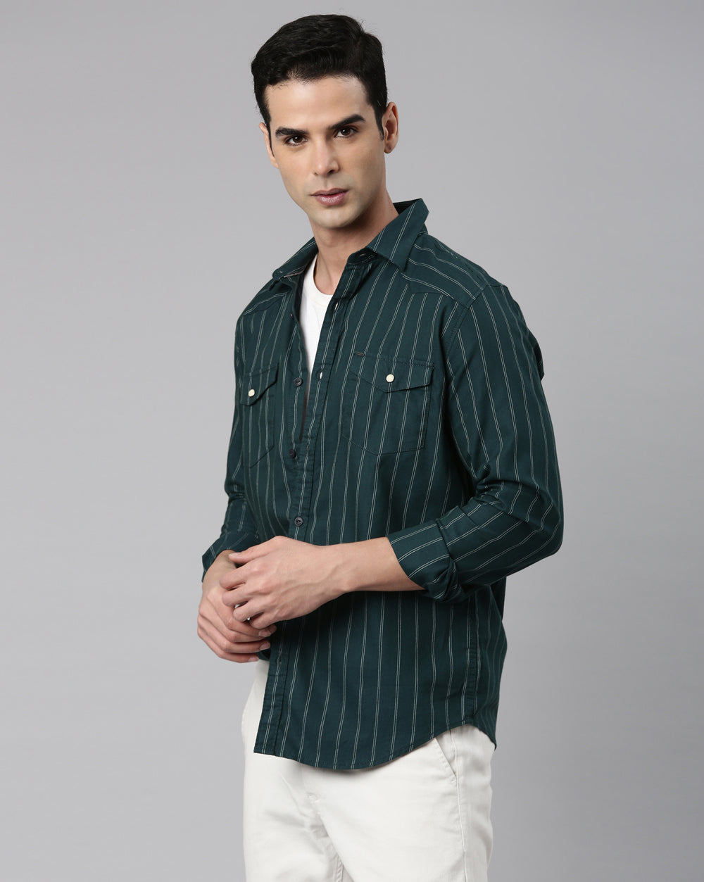 Green Stripe Shirt