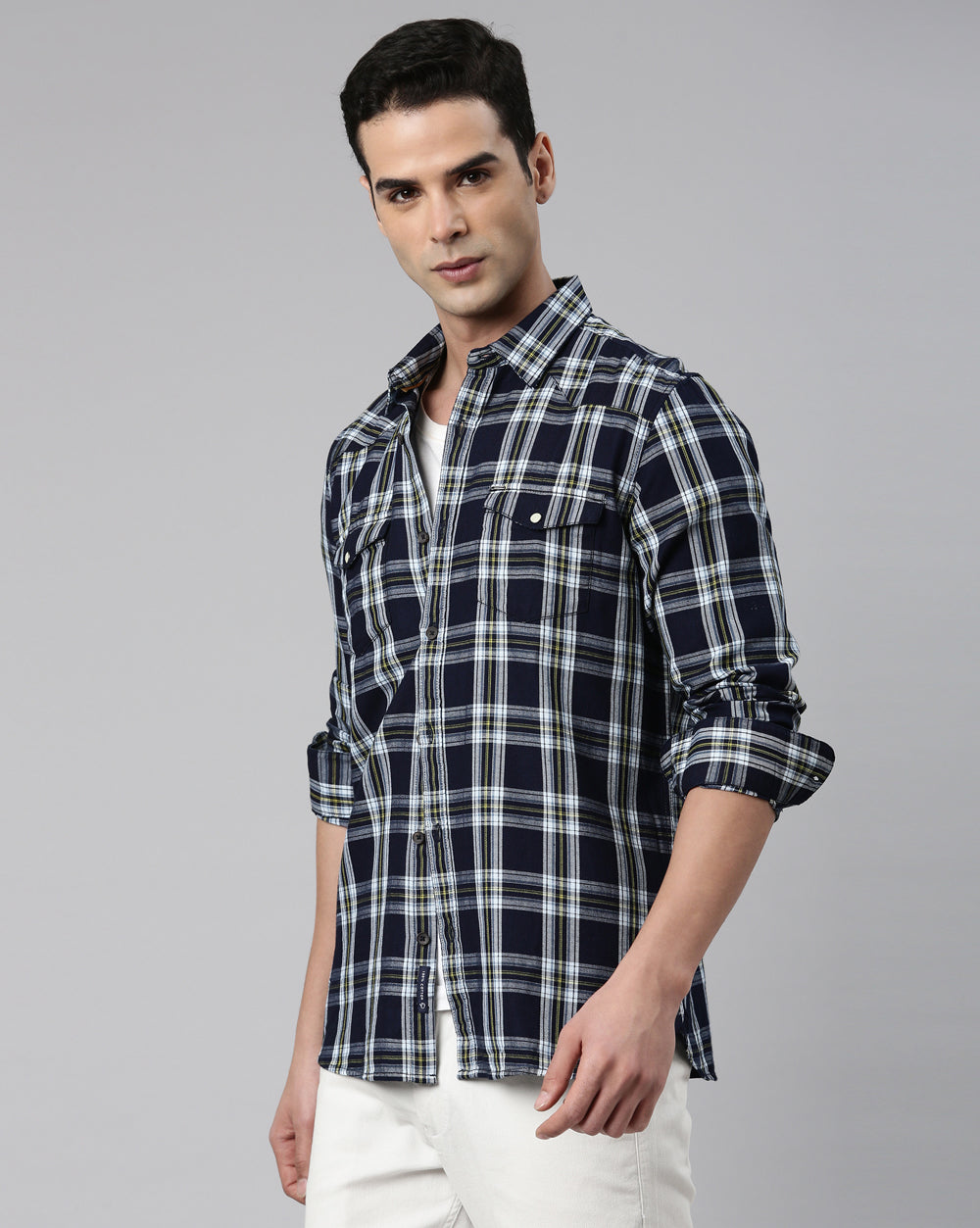 Swing True Blue Checkered Shirt