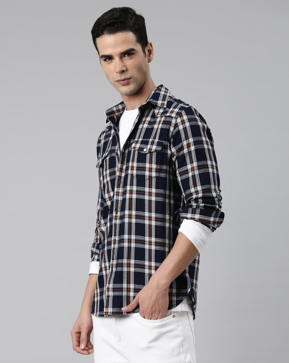 Swing Truly Indigo Checkered Shirt