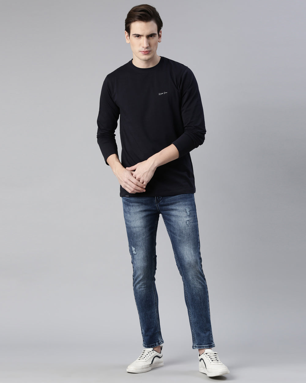 Distressed Blue Denim