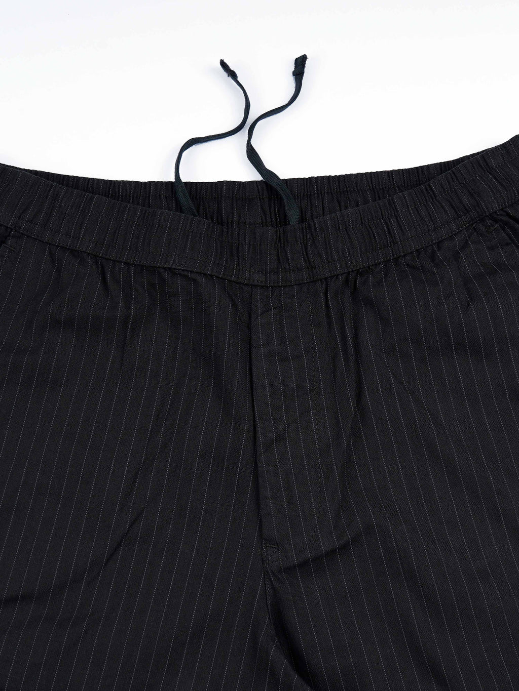 Relaxed Striped Olive Cotton Pants