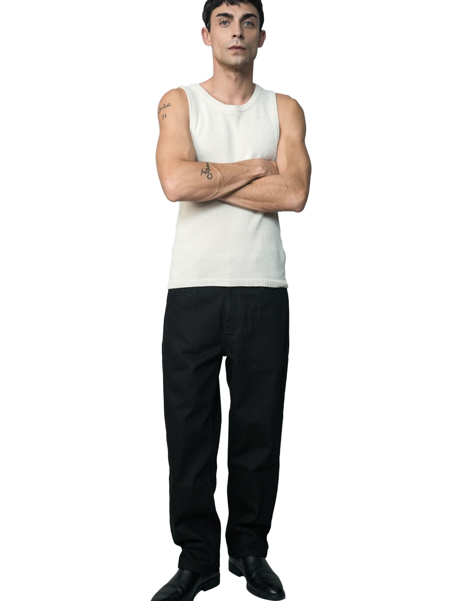 Black Edge Relaxed Denims