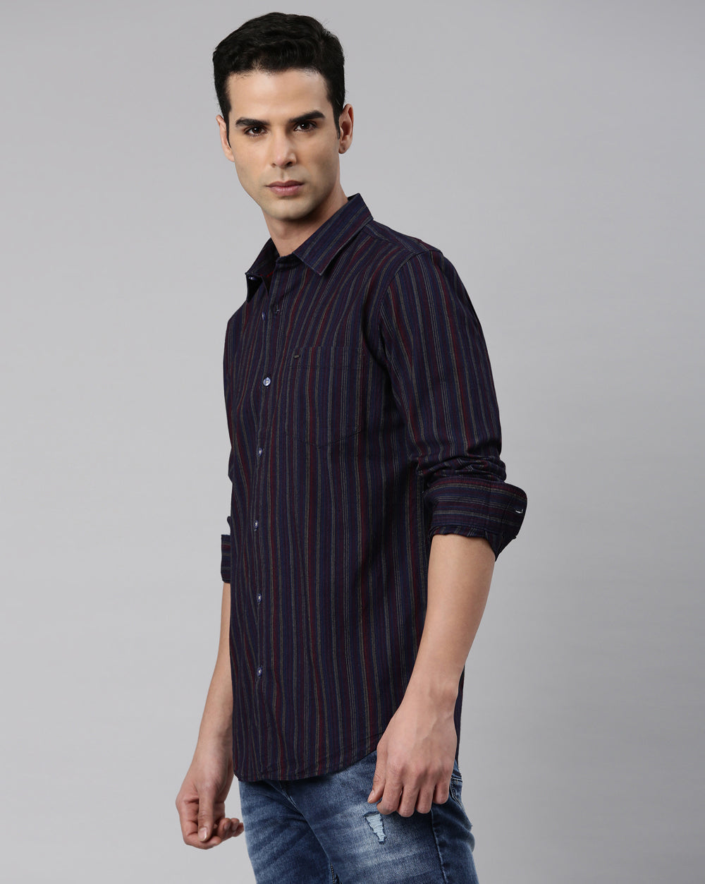 Multi-Colour Stripes Shirt