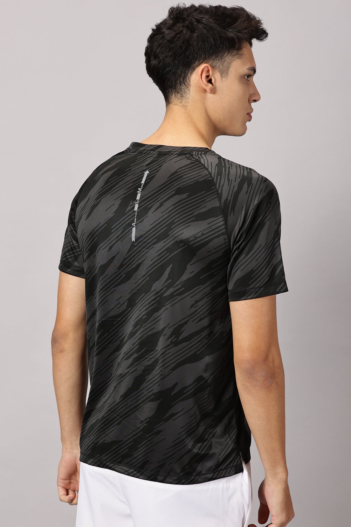 Active Crew Neck Printed Tee