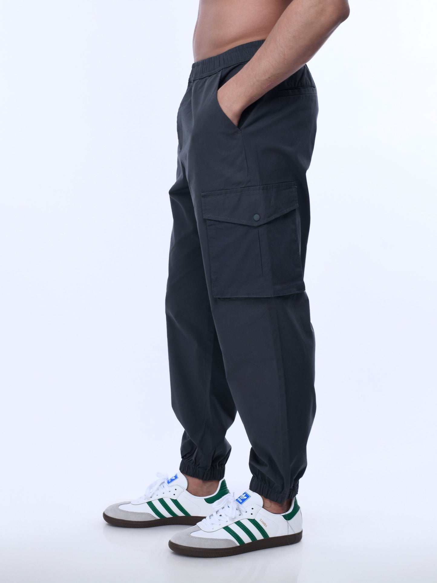 Relaxed Light Cotton Grey Joggers