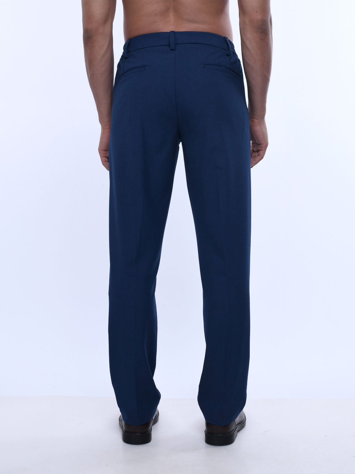 Soft Handle Tailored Blue Trousers