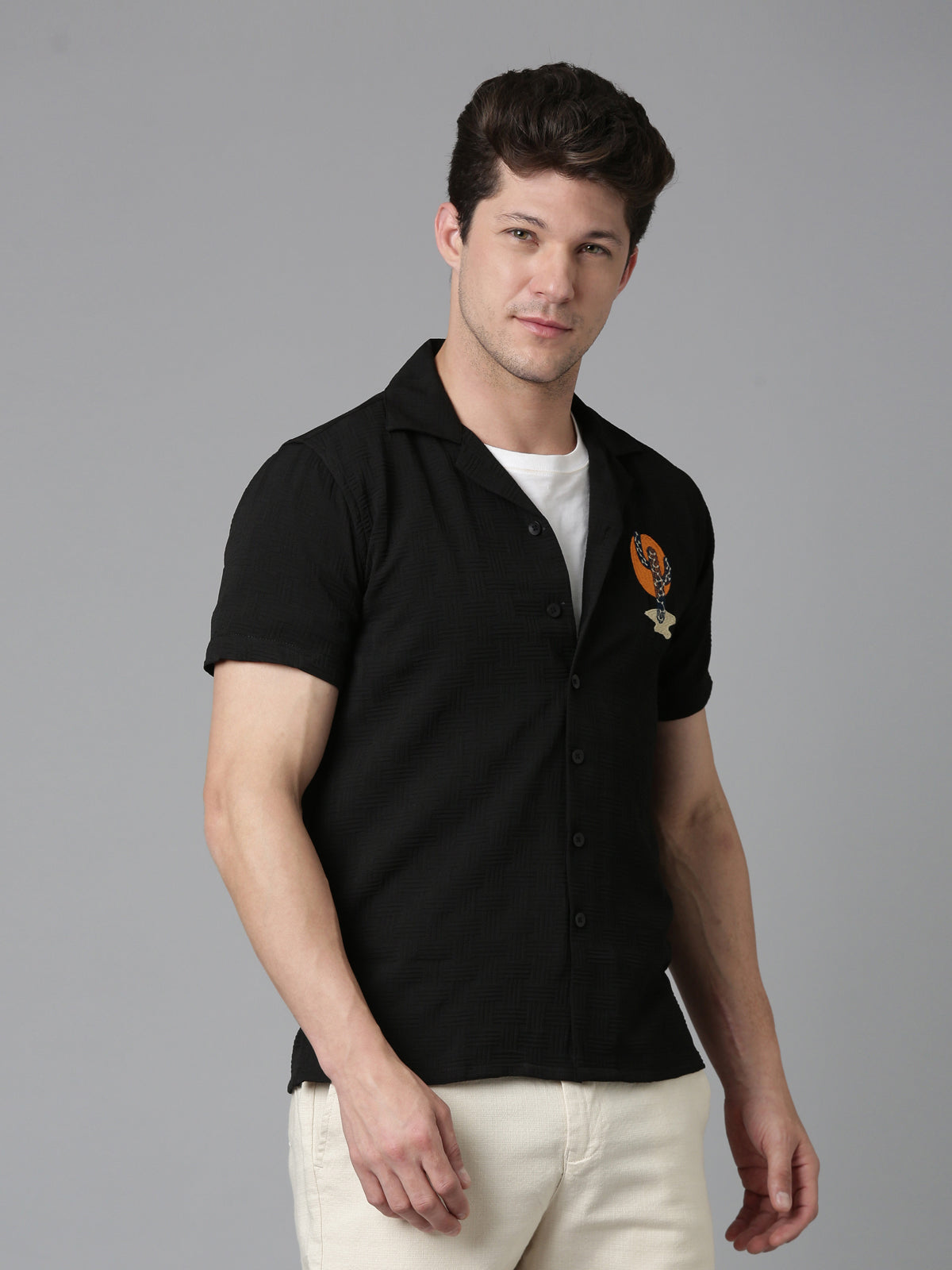 Men Cactus shirt - Black