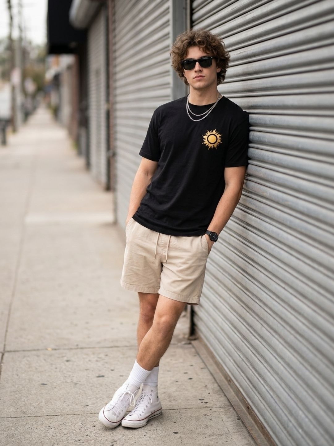 Black Round Neck Bio Wash Single Jersey