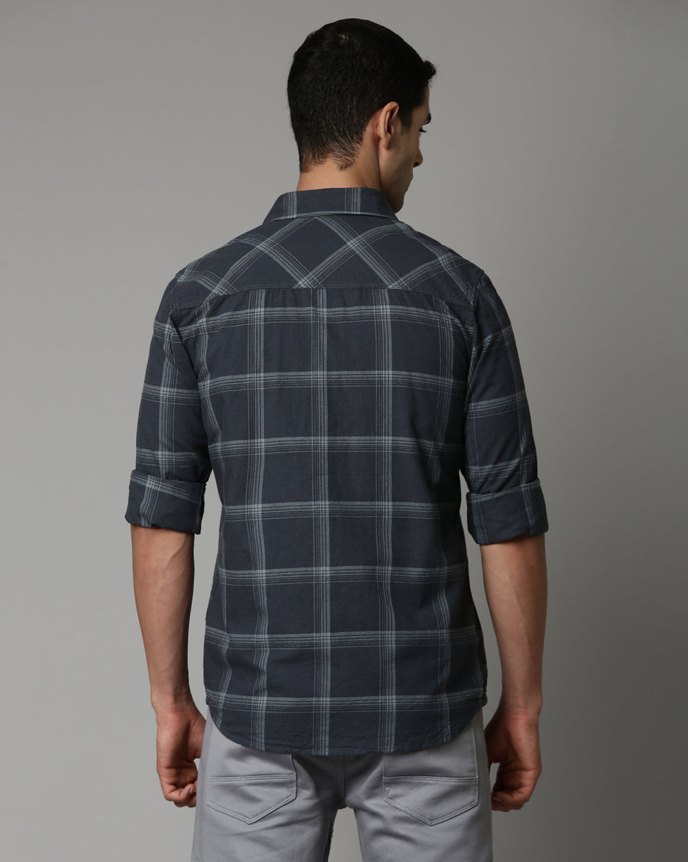 Swing Grey Checkered Shirt