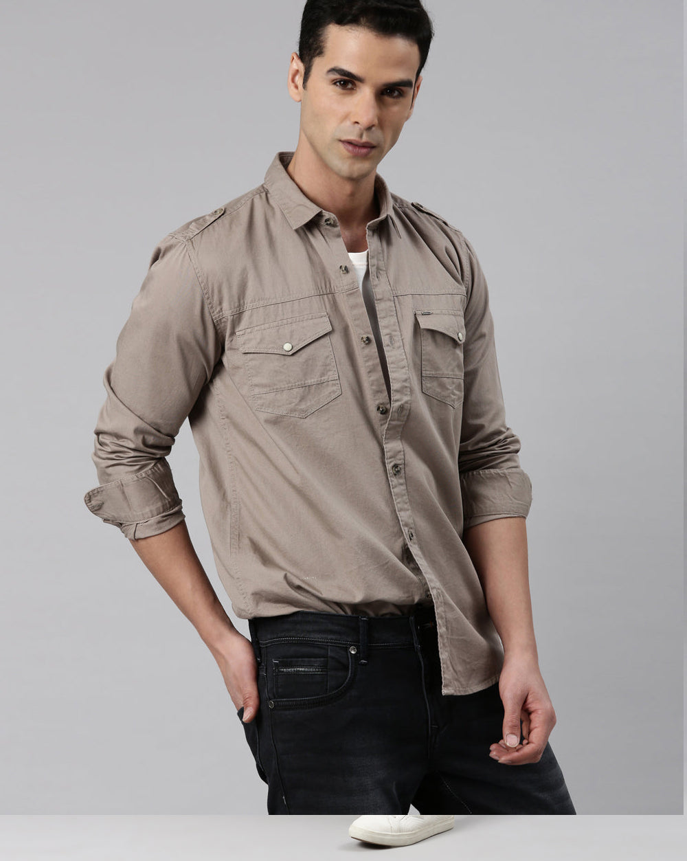 Urban Utility Shirt Khaki