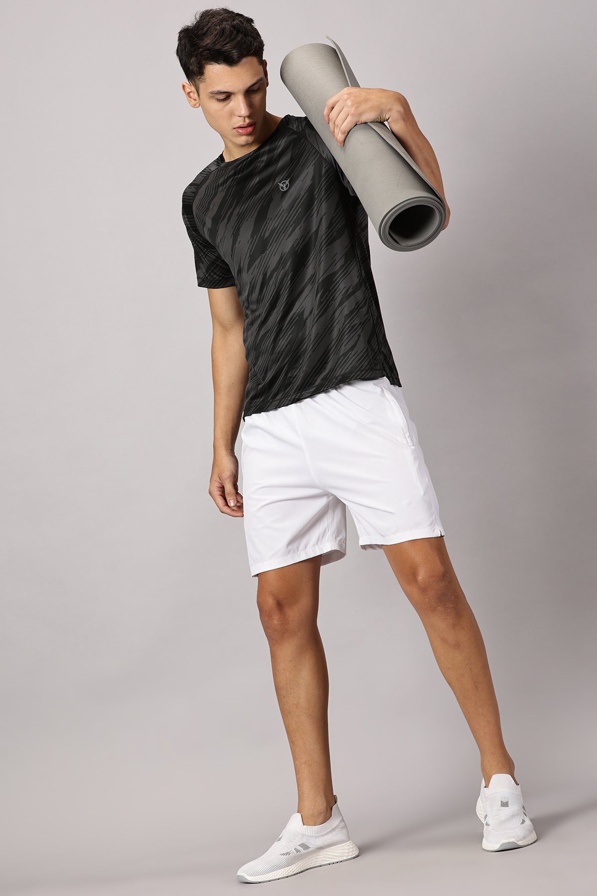 Active Crew Neck Printed Tee