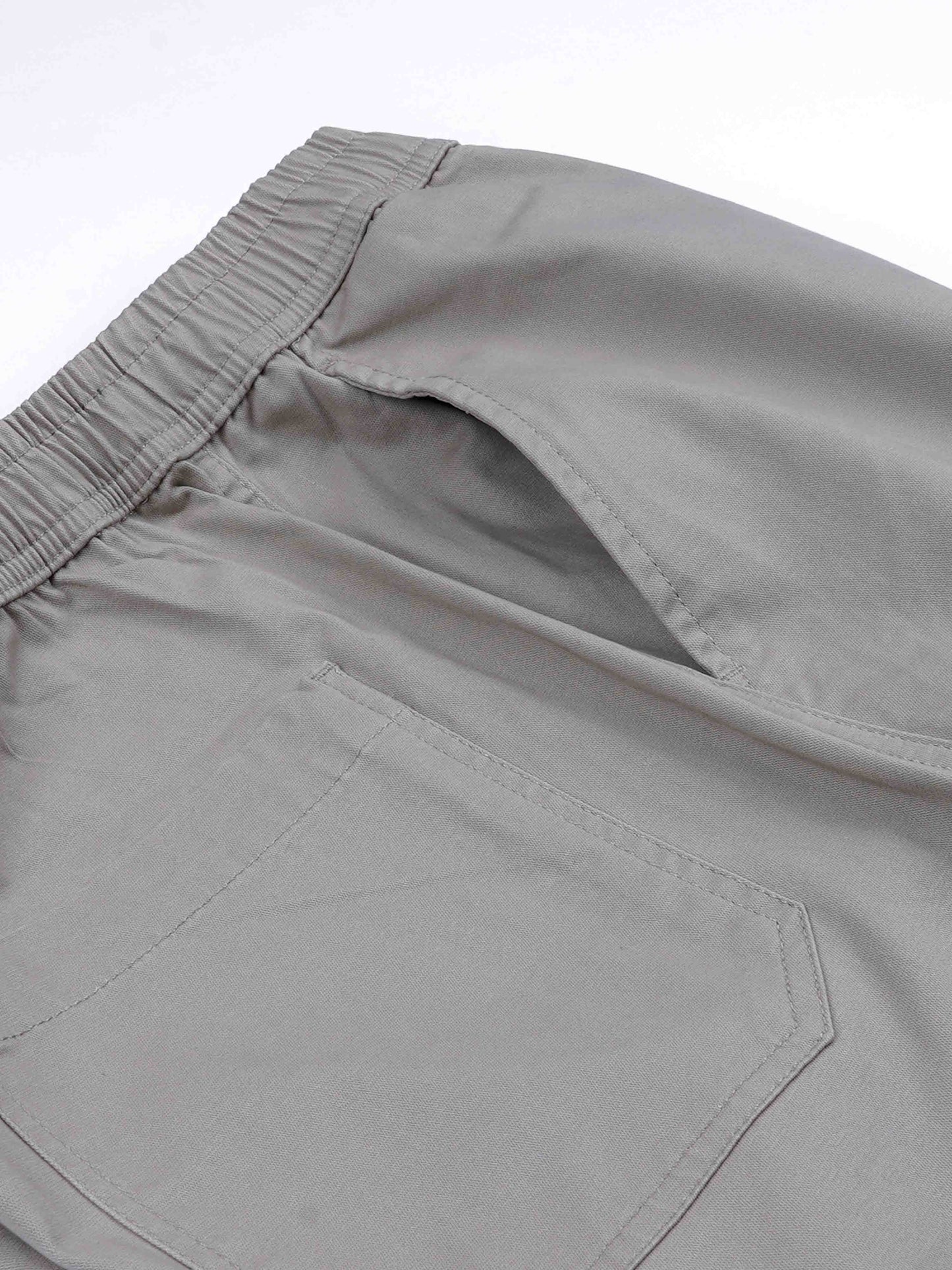 Soft Cotton Relaxed Beige Flexiwaist Pants