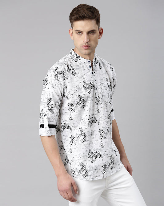 Abstract Print Kurta