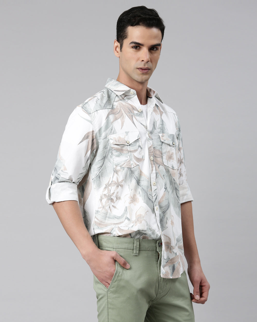 Ivory Printed Shirt
