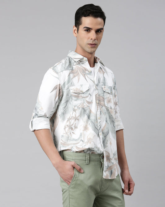 Ivory Printed Shirt