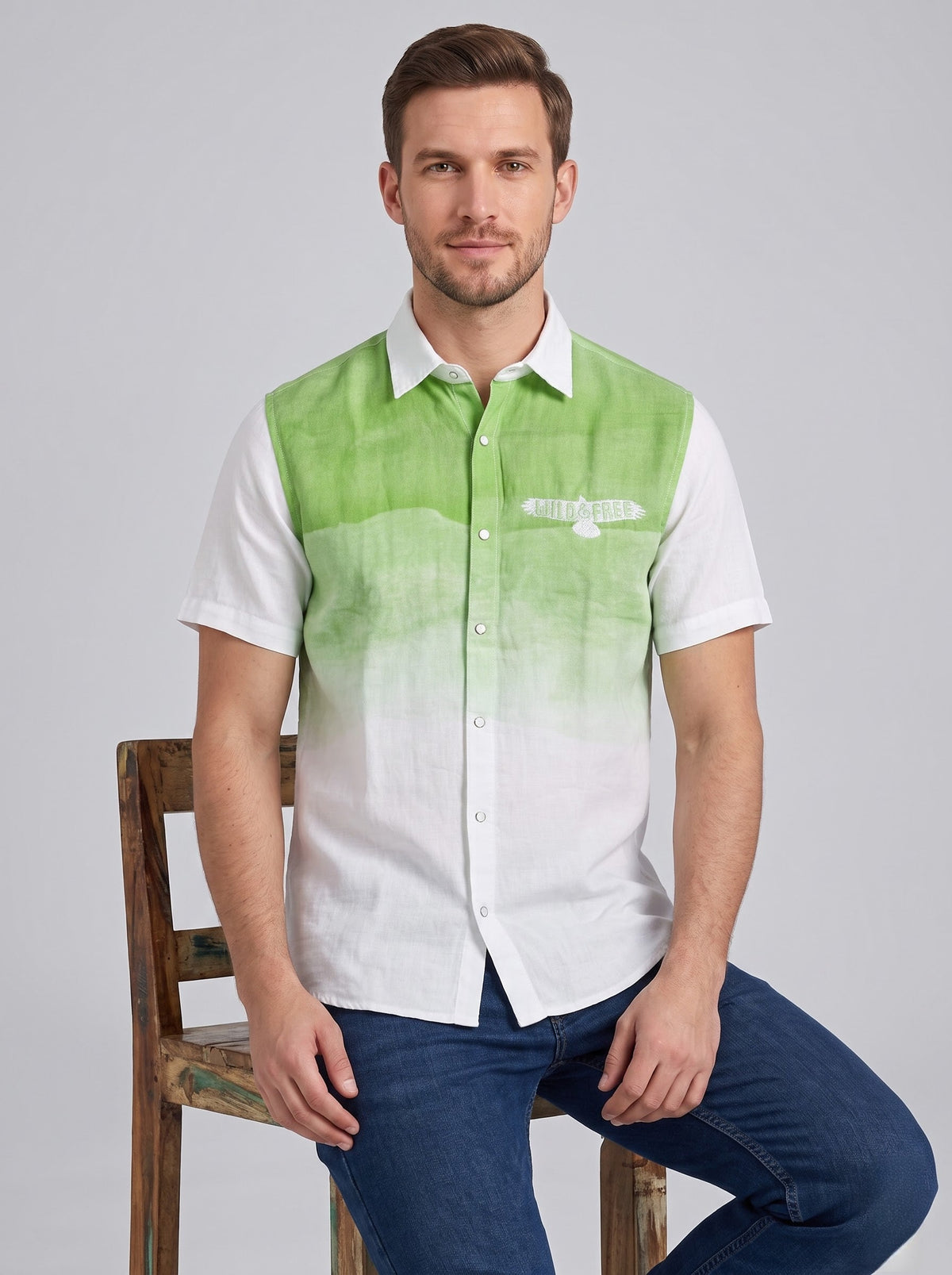 Green Ombre Resort Shirt