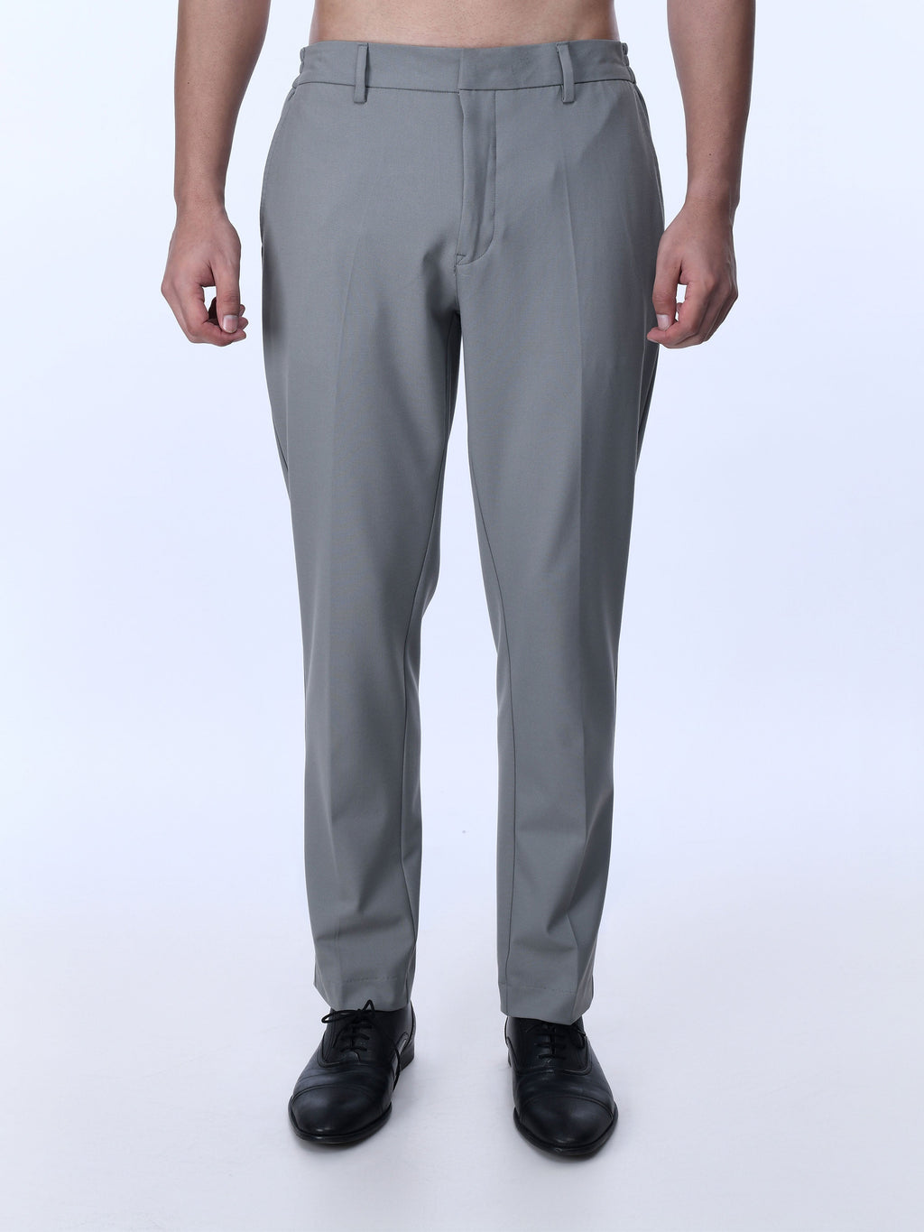 Soft Miracle Light Grey Tailored Trousers