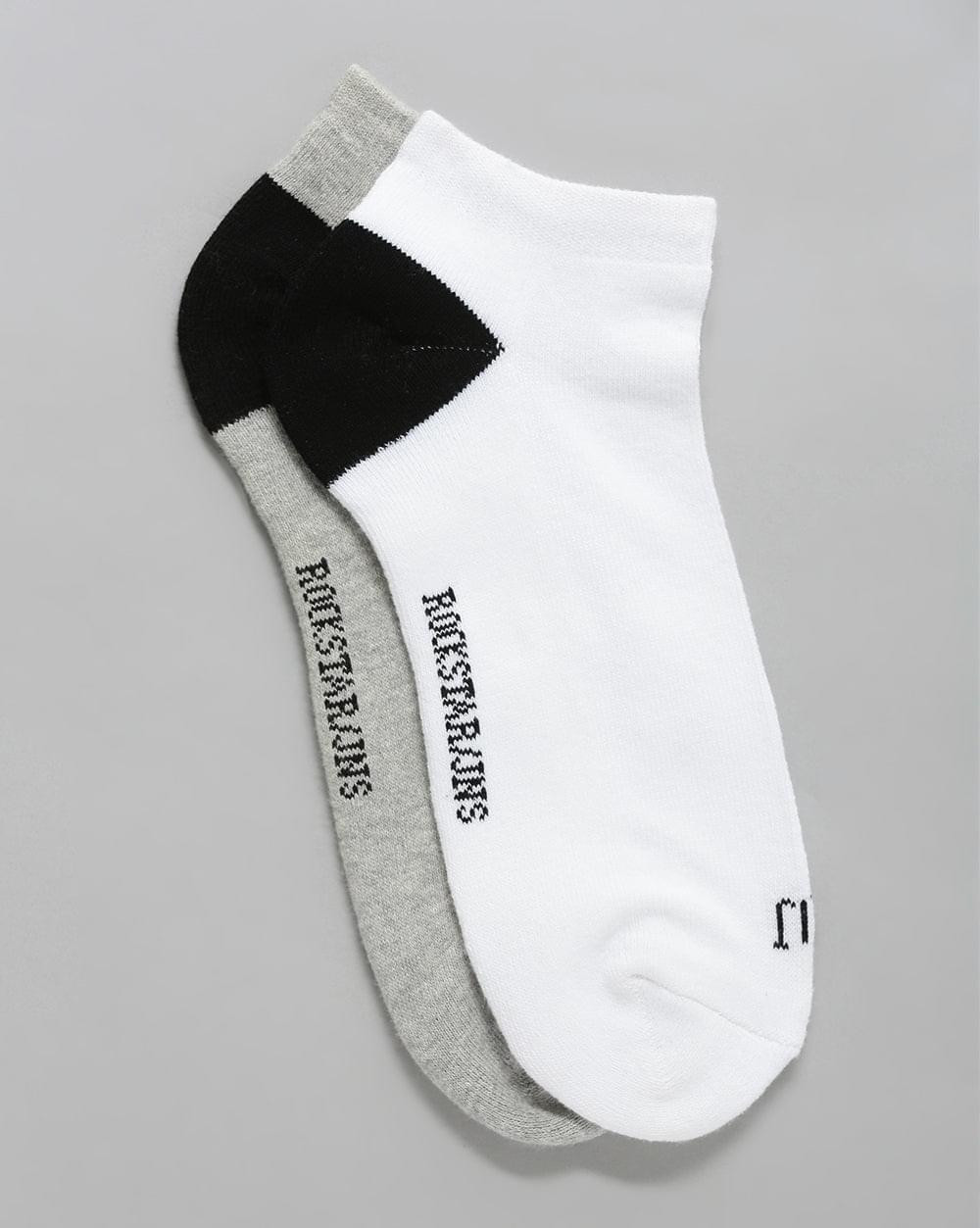 Ankle Socks - White/Light Grey
