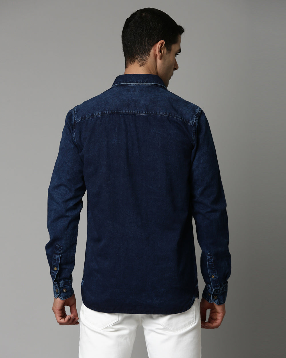 Denim Indigo Double Pocket Shirt
