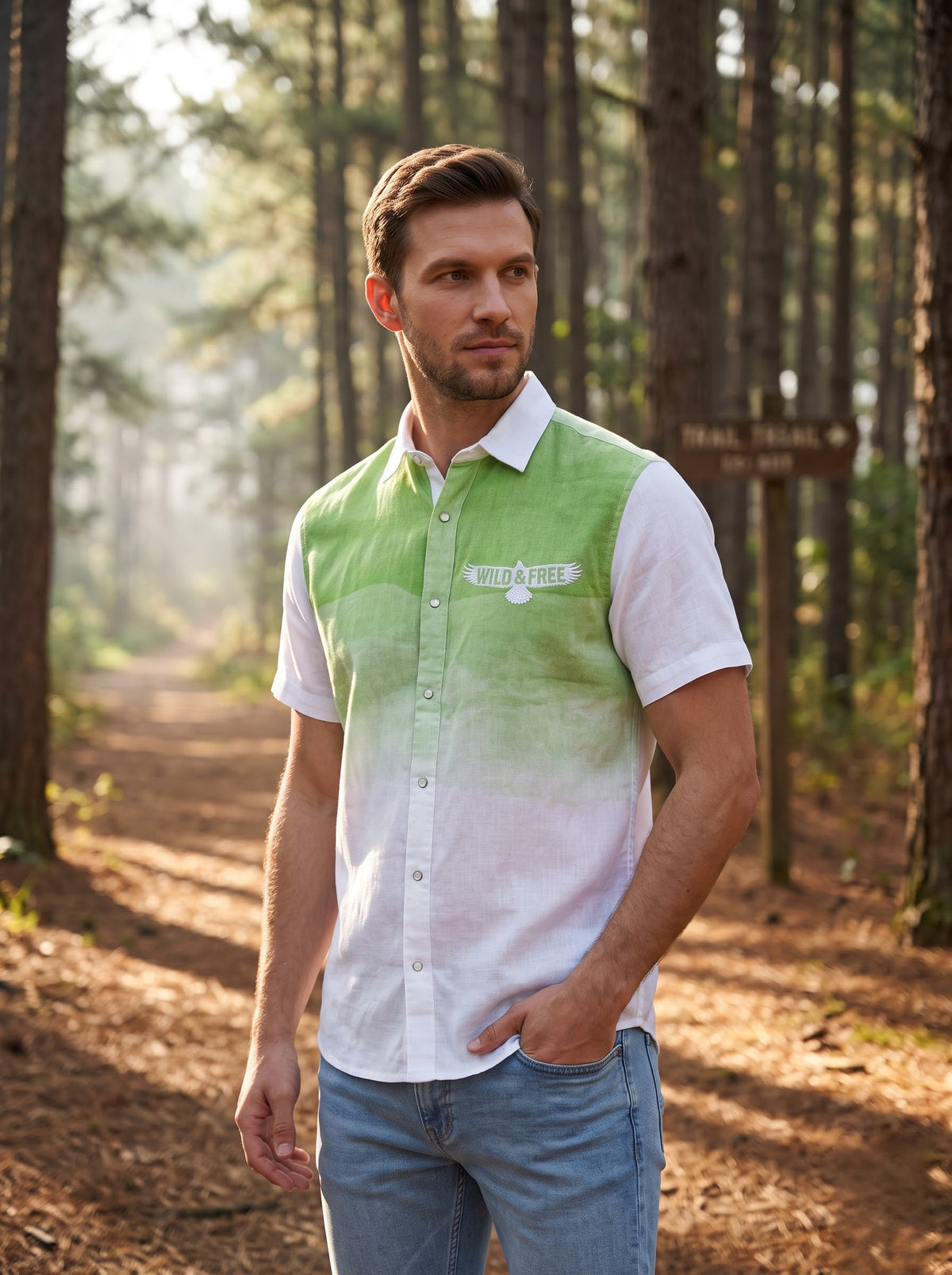 Green Ombre Resort Shirt