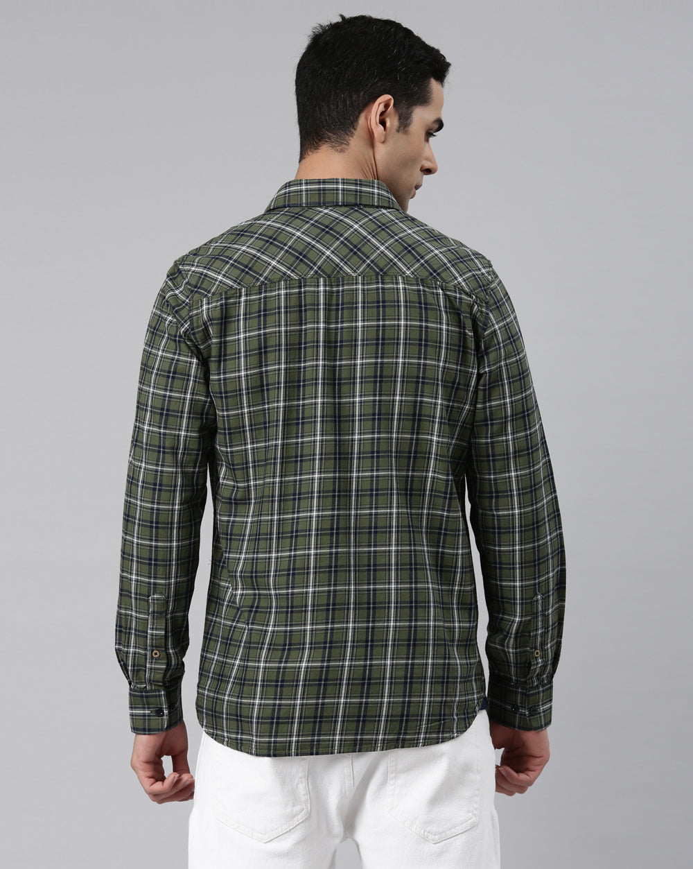 Swing Forever Olive Checkered Shirt