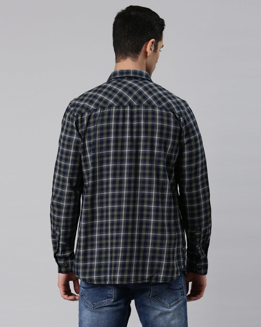 Swing Olive Plaid Shirt