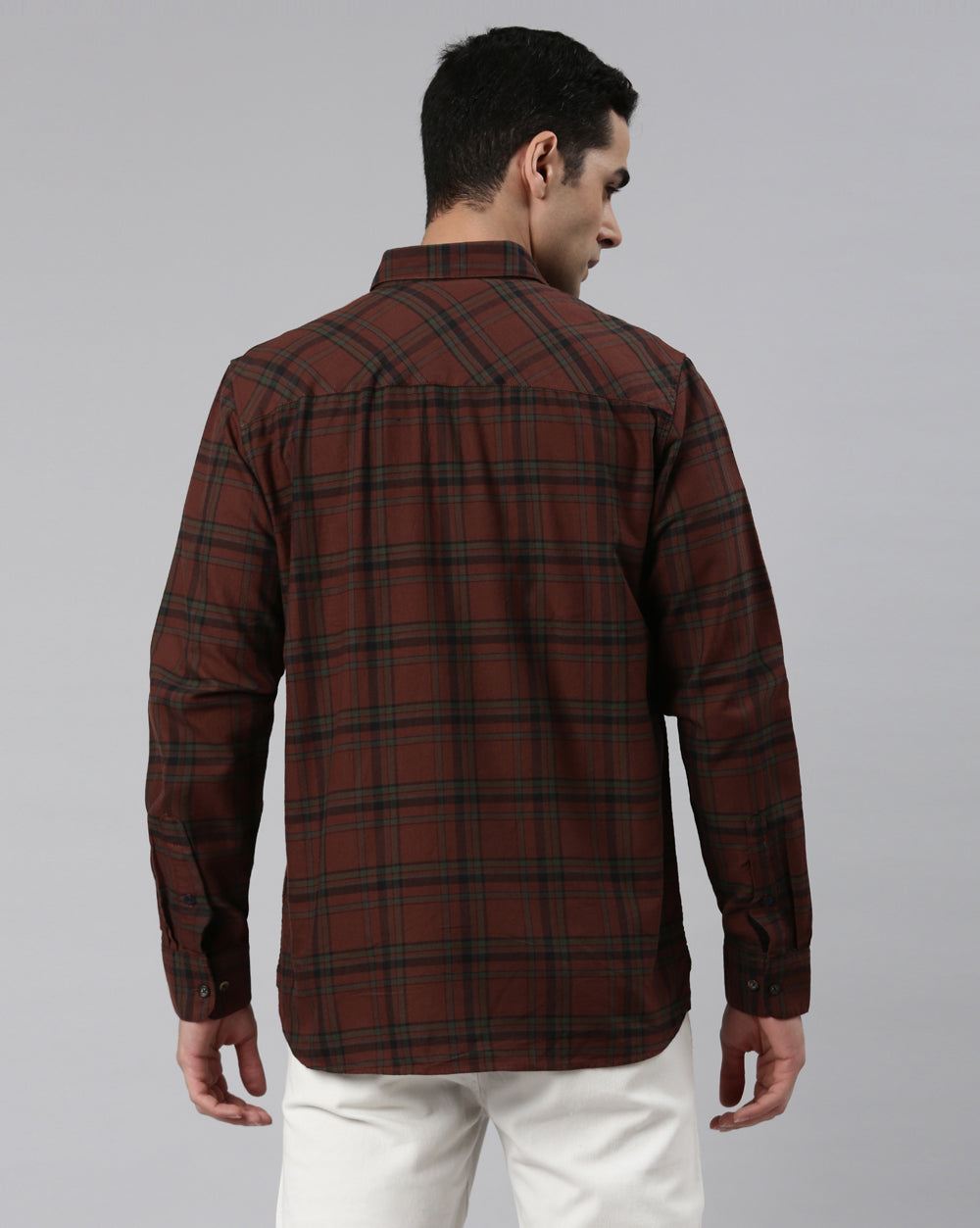 Swing Maroon Plaid Shirt