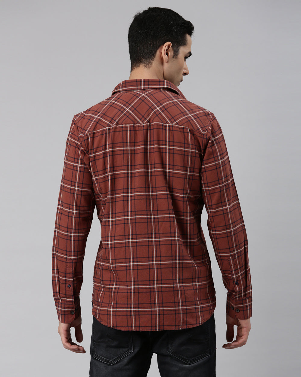 Swing Rust Checkered Shirt