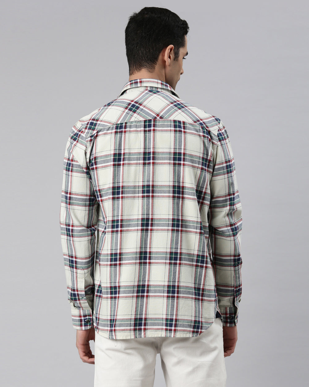 Swing Ivory Windowpane Shirt