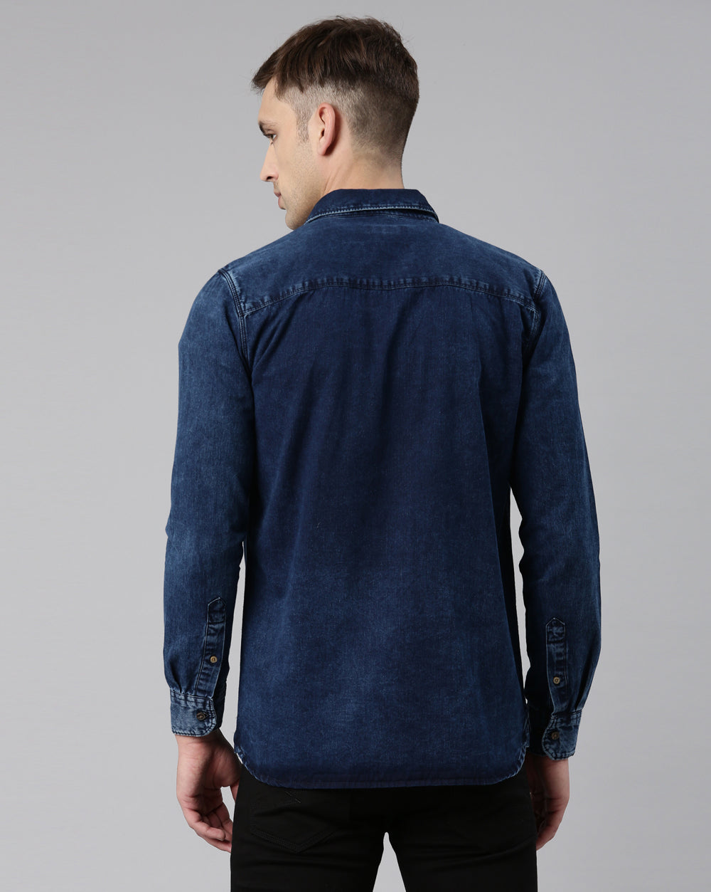 Indigo Double Pocket Denim Shirt