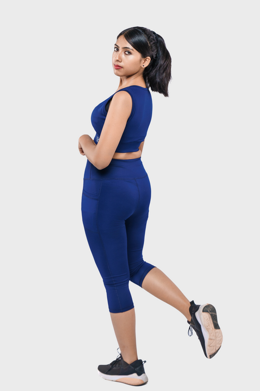 Verveflex:active Crop Legging/ Tights- High Waist-2 Pockets