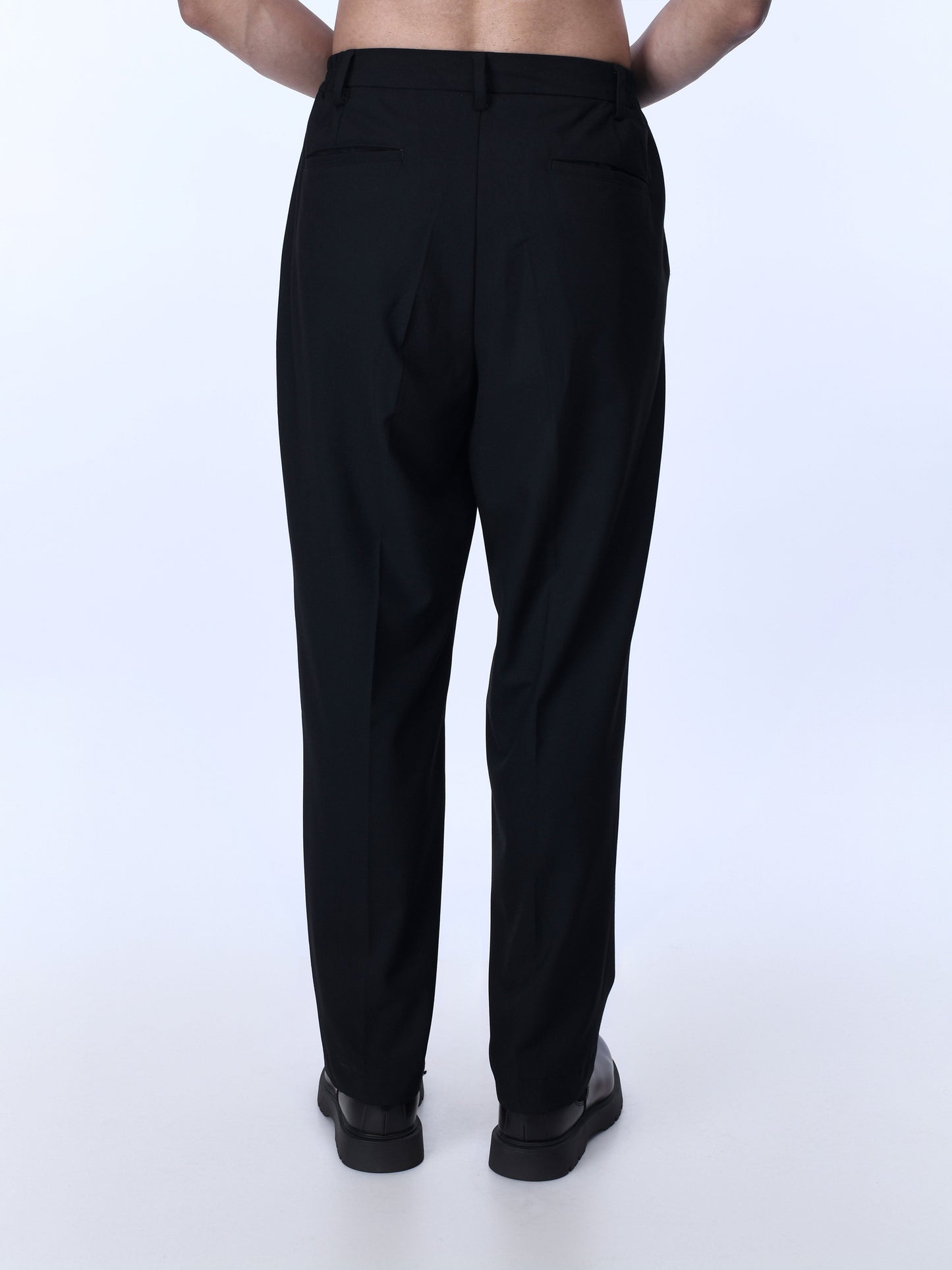 Soft Miracle Black Relaxed Trousers