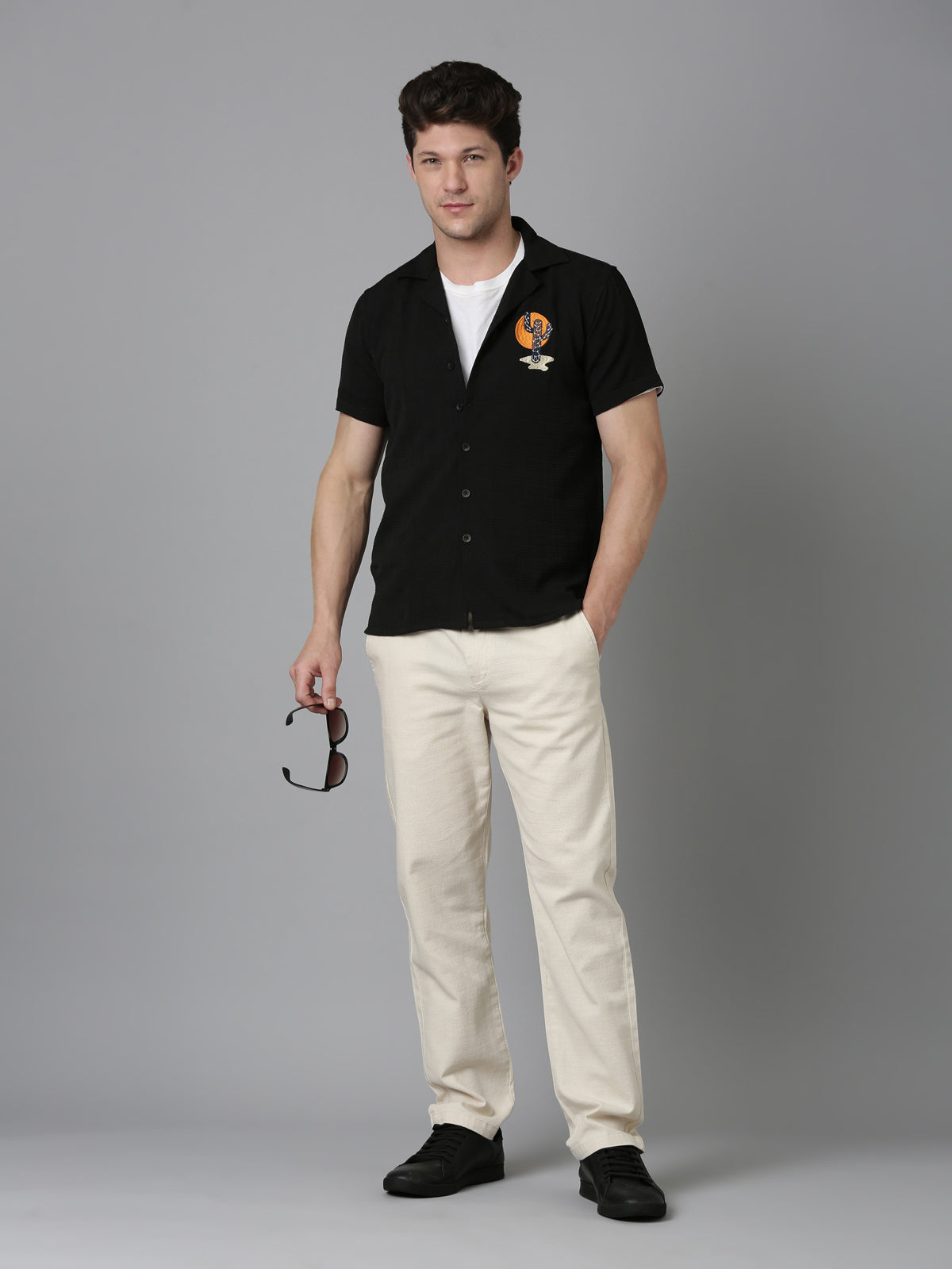 Men Cactus shirt - Black