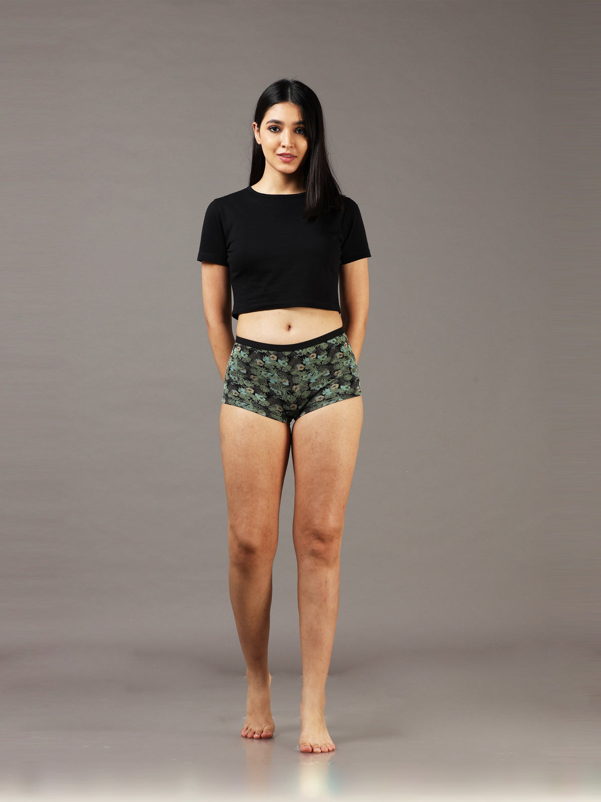 Women Midnight Bloom Boy Shorts