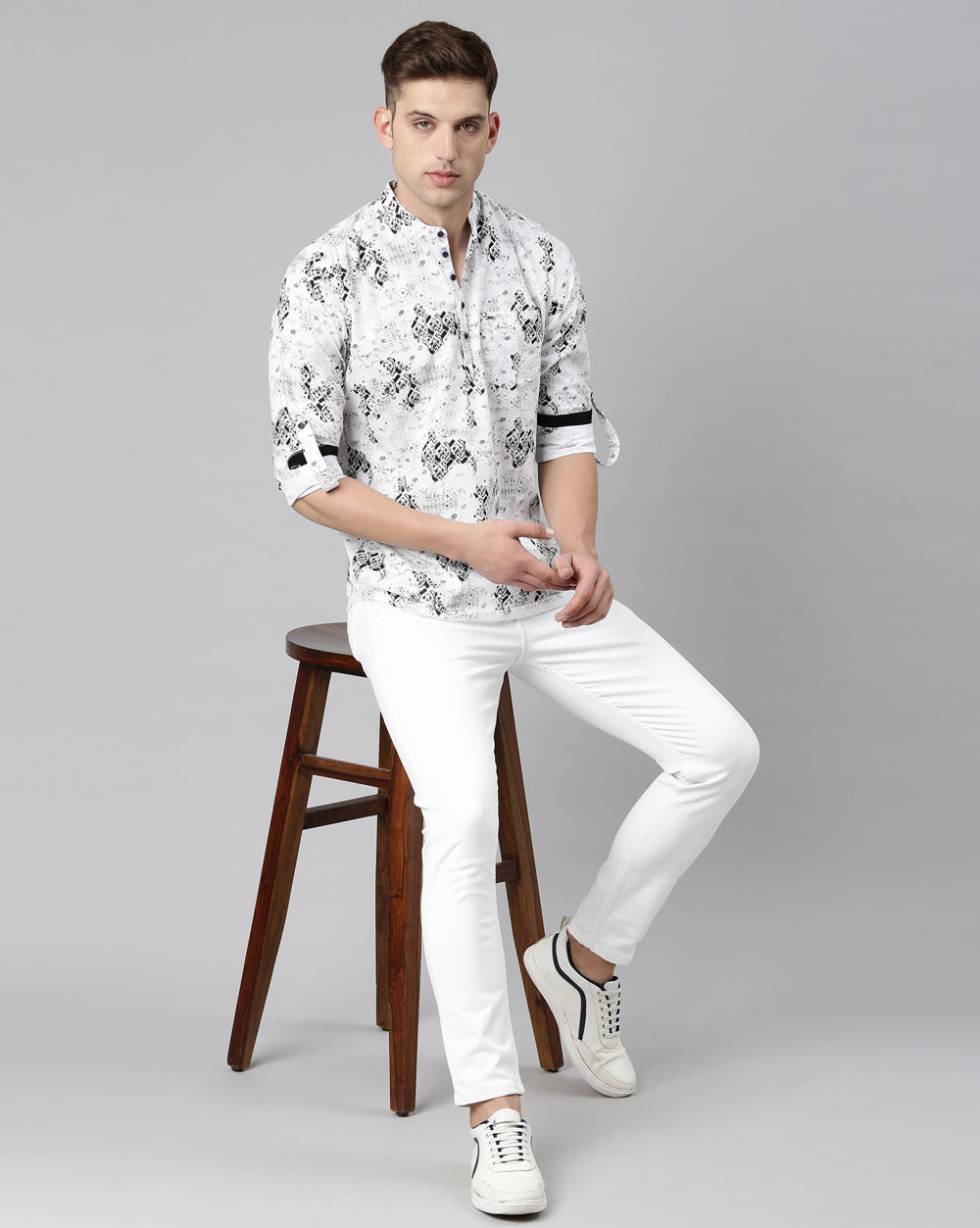 Abstract Print Kurta