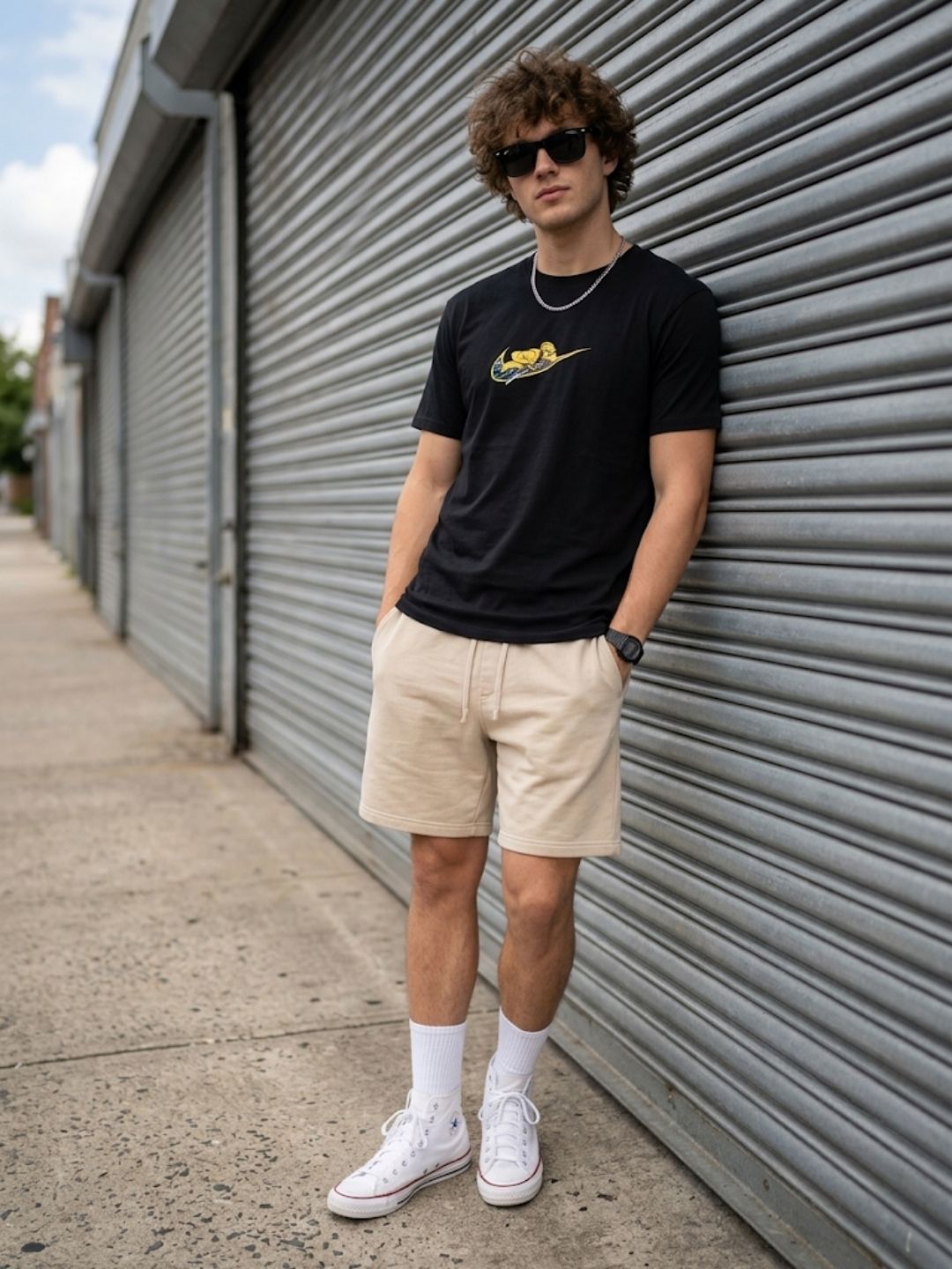 Black Round Neck Bio Wash Single Jersey