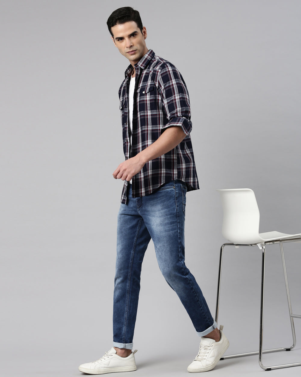 Swing Indigo Dreams Checkered Shirt