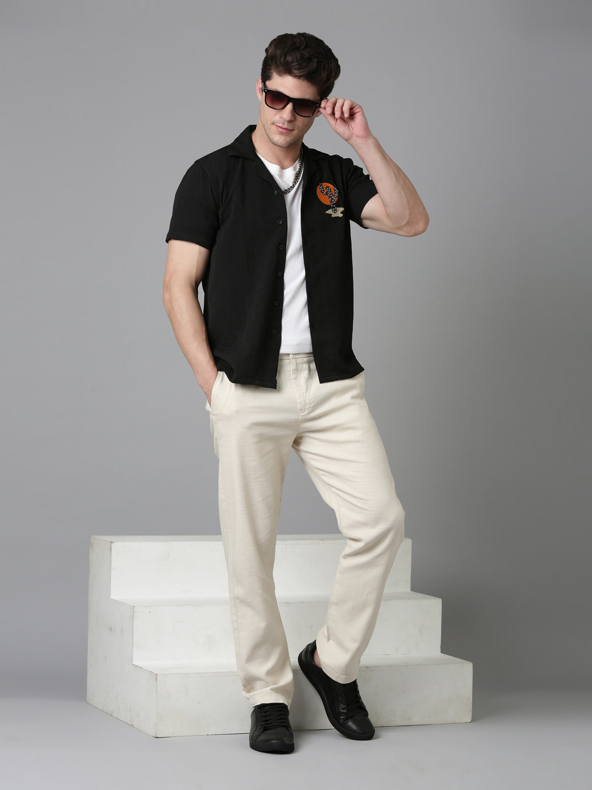 Men Cactus shirt - Black
