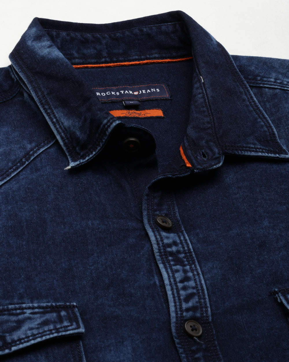 Denim Indigo Double Pocket Shirt