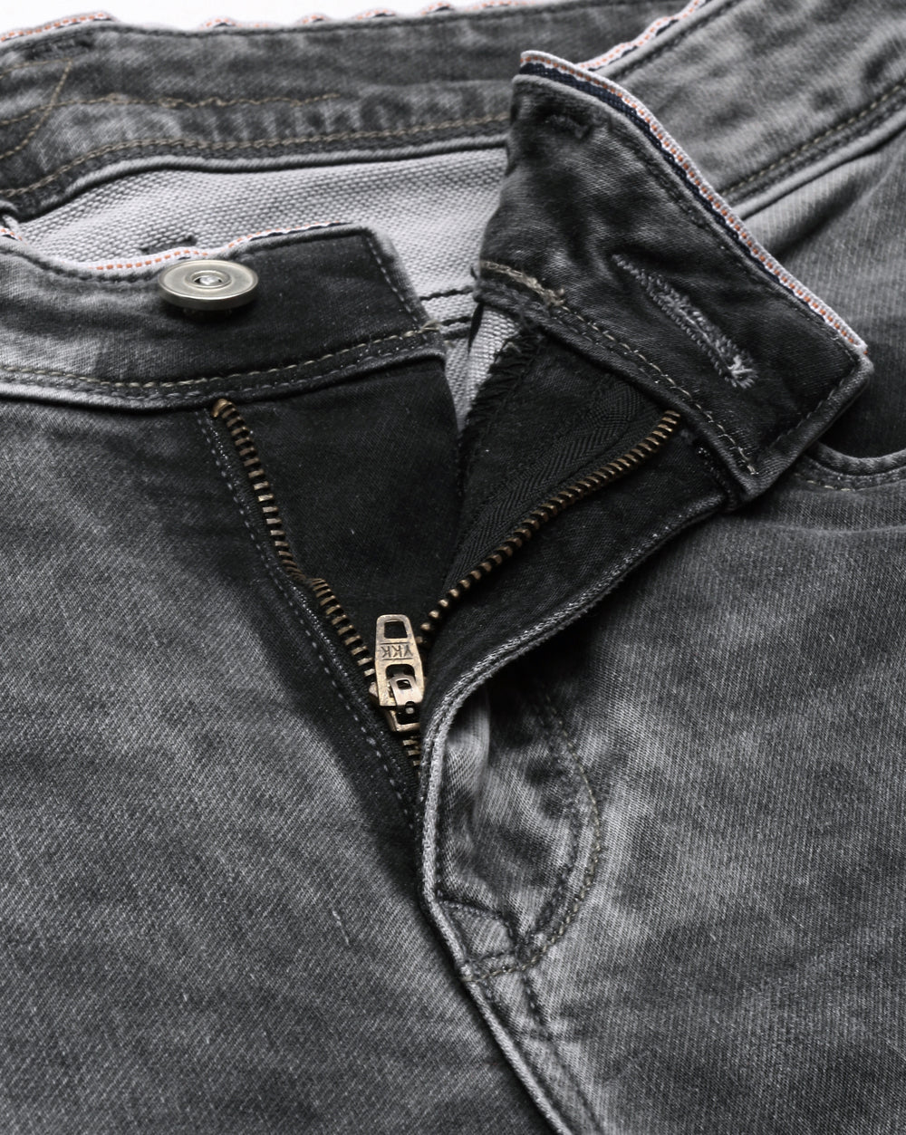Distressed Grey Denim