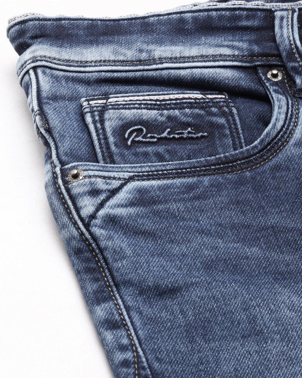 Distressed Blue Denim
